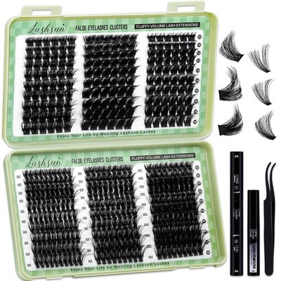 Lash Clusters Kit Wispy Eyelash 1 count (Pack of 1), WL+60D+80D+100D