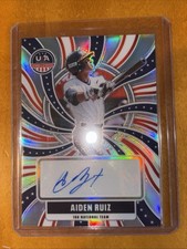 2026 Panini Stars And Stripes AIDEN RUIZ #NTS-AR Silver Prizm Auto