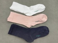 3 Pairs 3 Colors Bombas Lightweight Women's 8-10.5 Quarter Socks Size M