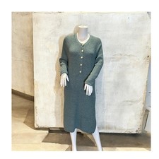 Teal Long Sweater Dress Waffle Print X Large