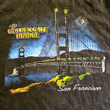 Vintage 90s San Francisco Golden Gate Bridge T-Shirt Large SStitch