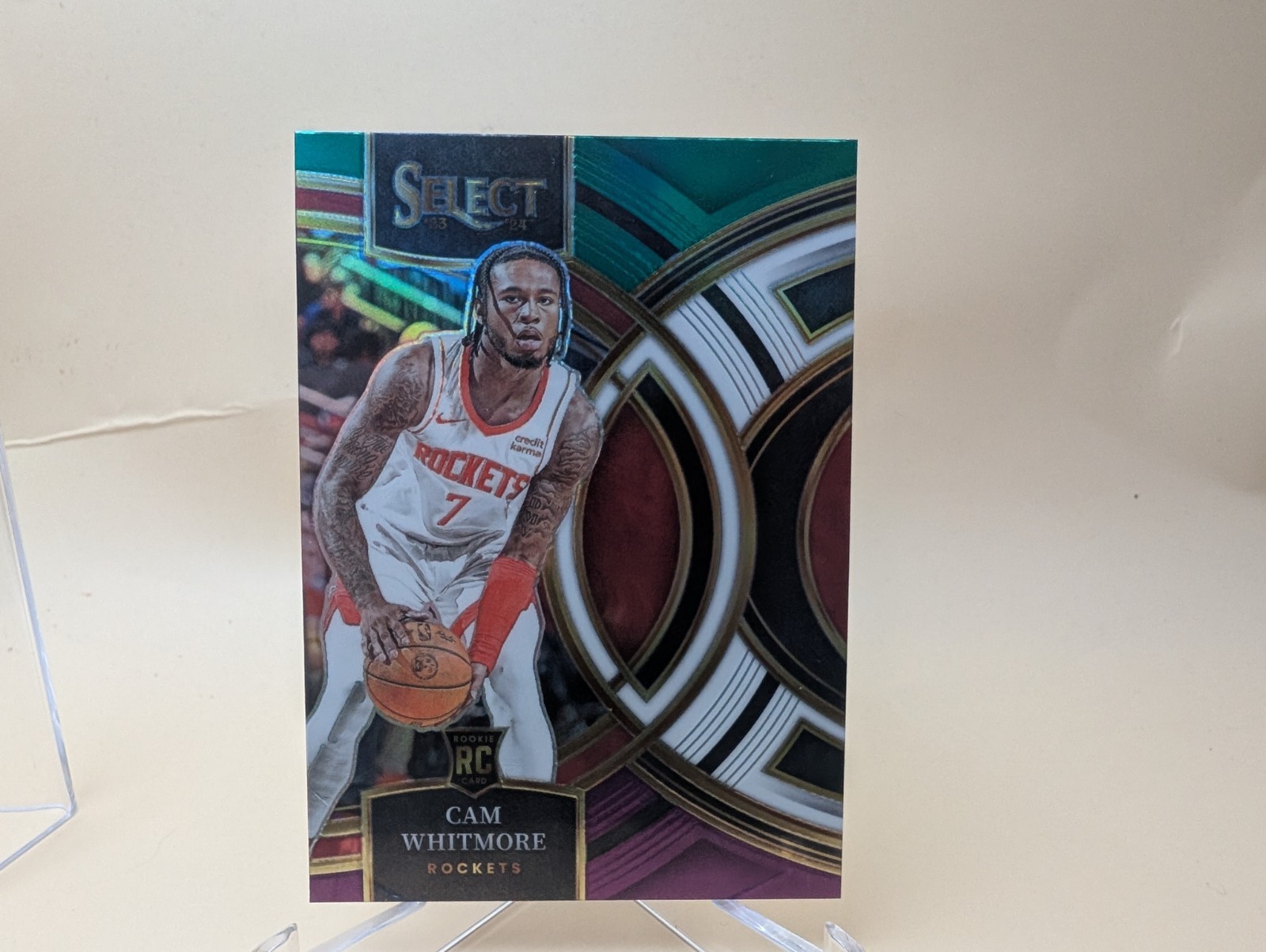 2023-24 Panini Select #118 Cam Whitmore Green White Purple Prizms RC