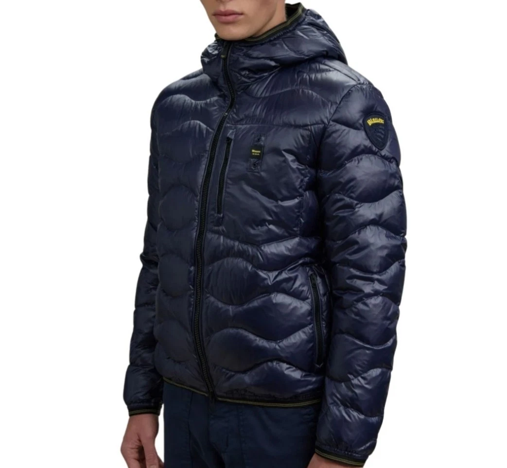 Giacca Invernale Da Donna Foderata In Tartan Con Cappuccio Button Up Oversize Cappotto Peloso A Scacchi Flanella Con Cappuccio Giacca Da Donna, Blu, 3XL - Foto 2