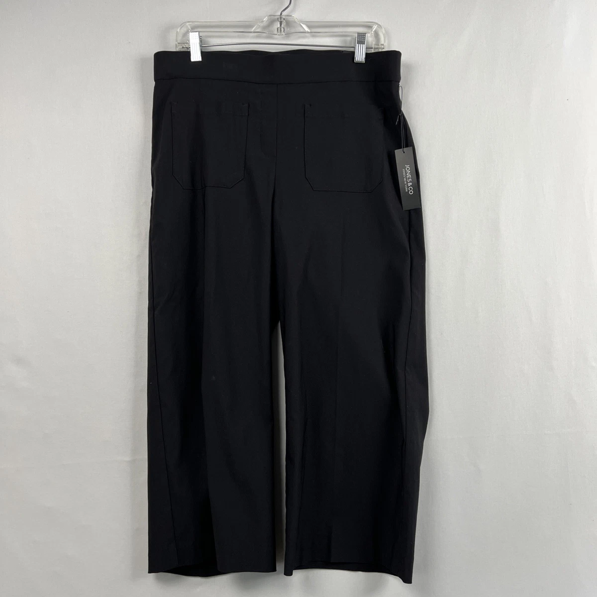 Pantalon Habillé Femme Jones New York - Taille 2P (Petite), Noir, Stretch (96% Coton, 4% Spandex) - Occasion En Très Bon état