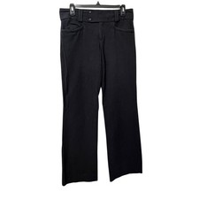 Banana Republic Sloan Fit Black Stretch Dress Pants Womens 6 Mid Rise Straight
