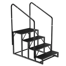 RV Steps,3/4/5/6-Steps RV Stairs,Non-Slip Steps Outdoor Stairs,Mobile Home Stair