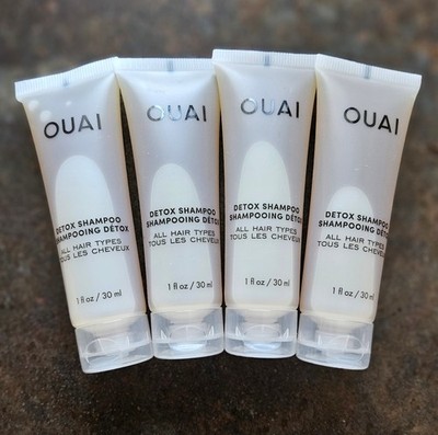 4 OUAI Detox Shampoo 1 oz/30ml ea. Travel Size NEW!!  SEALED!!  4 oz Total
