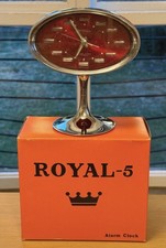 70er Jahre Royal - 5 Wecker im Originalkarton New Old Stock
