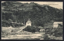 CPA Sarrance, La Chapelle et le Pont sur le Gave 1908 