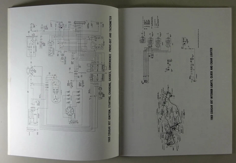 Manuali/Officina Manuale/Wiring Diagram Mercury Cougar Modelyear 1969 - Immagine 3 di 4