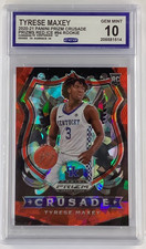 TYRESE MAXEY 76ERS 2020 PRIZM DRAFT PICKS CRUSADE RED ICE  PRIZM RC 94 GRADED 10