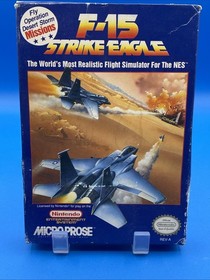 F-15 Strike Eagle Nintendo NES Missing Manual, Tested