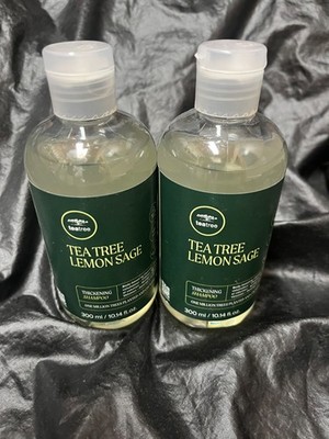 2 Paul Mitchell Tea Tree Lemon Sage Thickening Shampoo 10.14 ounces each