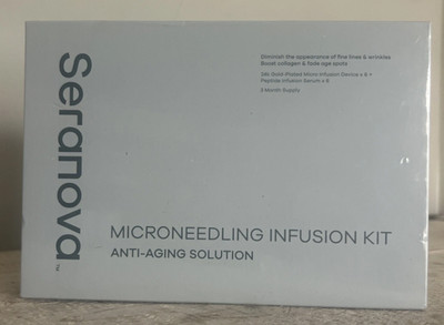 Seranova - Micro Needle for Skin w/collagen/hyaluronic- 3 Month Supply- BB 2028