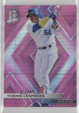 2018 Panini Chronicles Spectra Neon Pink Prizm 51/75 Yoenis Cespedes #42 fz7