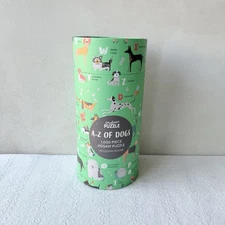 Dog Puzzle- Professor Puzzle A-Z of Dogs 1000pc Jigsaw Puzzle w/ Poster – NEW