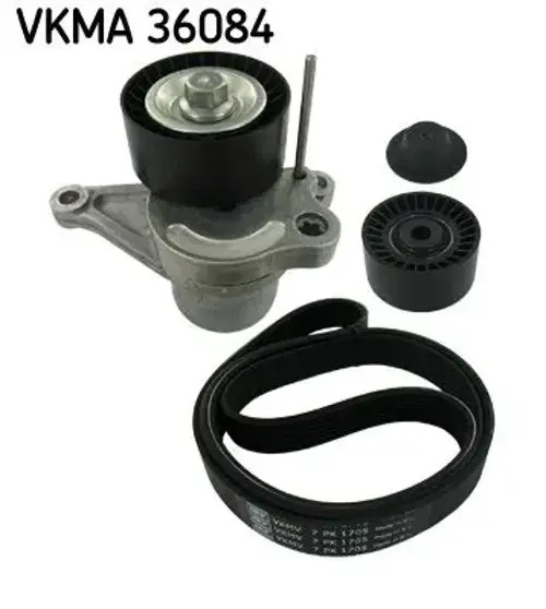 Multi-ribbed V-belt kit VKMA 36084 SKF for NISSAN RENAULT