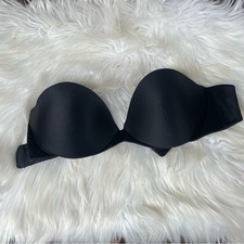 Black Strapless Push Up Bra