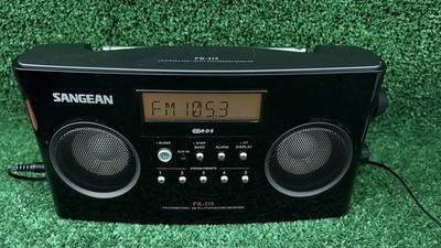 Sangean PR-D5 AM/FM Portable Radio Digital Tuning RDS (Black) W/power Supply.