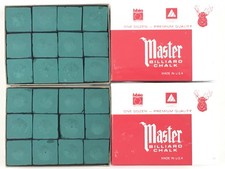 Made in the USA - 2 Boxes of Chalk - 24 Pieces for Pool Cues and Billiards St...