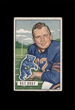 1951 Bowman Football Set-Break #50 Ray Bray Rookie Card Bears VG