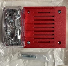 Simplex 4906-9128 A/V M-C Non-Addressable Fire Alarm Red Ceiling - OPEN BOX