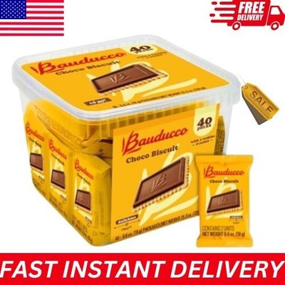Choco Biscuit Cookies, 25.3 oz (Pack of 40)- Crispy & Delicious Chocolate Cookie