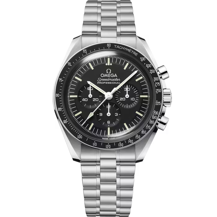 Omega Speedmaster Moonwatch Professional 42mm Hesalite Bracelet Ref 31030425001001