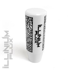 Illinium Flux Black Painted White Elephant Drift Manual Shift Knob 12x1.25 K15 Illinium Flux Black Painted White Elephant Drift Manual Shift Knob 12x1.25 K15