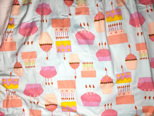 Dot Smile Girls Sz 5 6 Blue Birthday Cupcake Swing Dress Light Blue NWT - Picture 3 of 3
