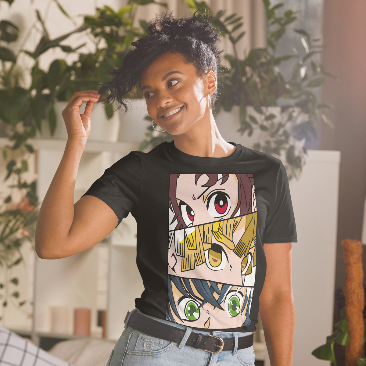 Big Anime Eyes Short-Sleeve Unisex T-Shirt