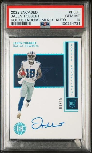 Jalen Tolbert Panini Encased Rookie Endorsements Autographs #REJT Base