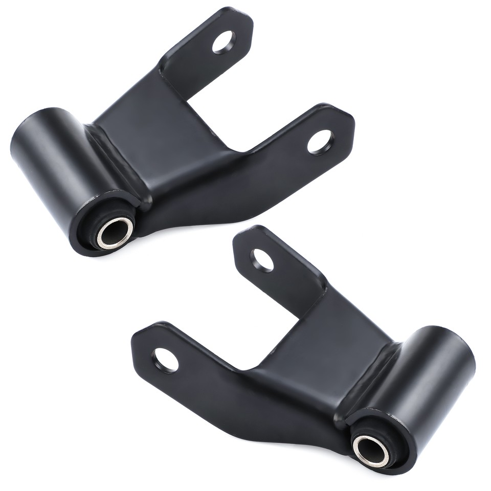 Rear Leaf Spring Shackle Psrorkeu - 722-101 Set Of 2 RH LH Bracket Hanger Kit For Ford Bronco F150 F250 F350 Truck 1980-1997 4WD Rear Springs - Foto 2
