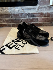 Mens FENDI Flow Snakeskin & Leather Fashion S...