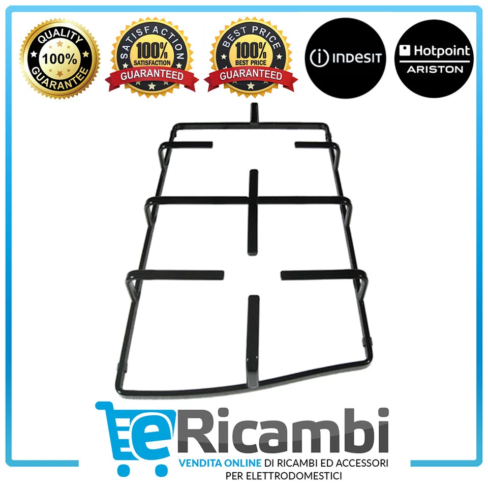 Griglia Sinistra Piano Cottura Hotpoint Ariston Cucina PC750 Originale C00303486