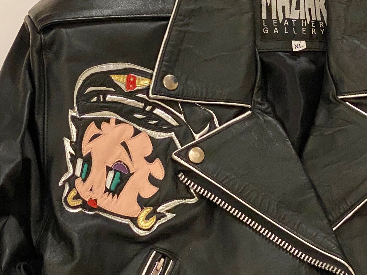 Betty Boop Vintage Biker Leather Jacket Size XL | eBay Betty Boop Vintage Biker Leather Jacket Size XL | eBay