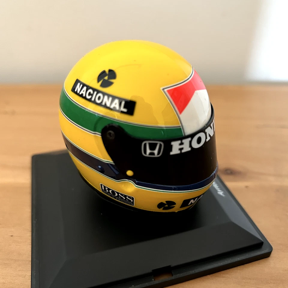 Spark 1/5 Casque F1 Ayrton Senna 1988 RARE - Photo 3/4