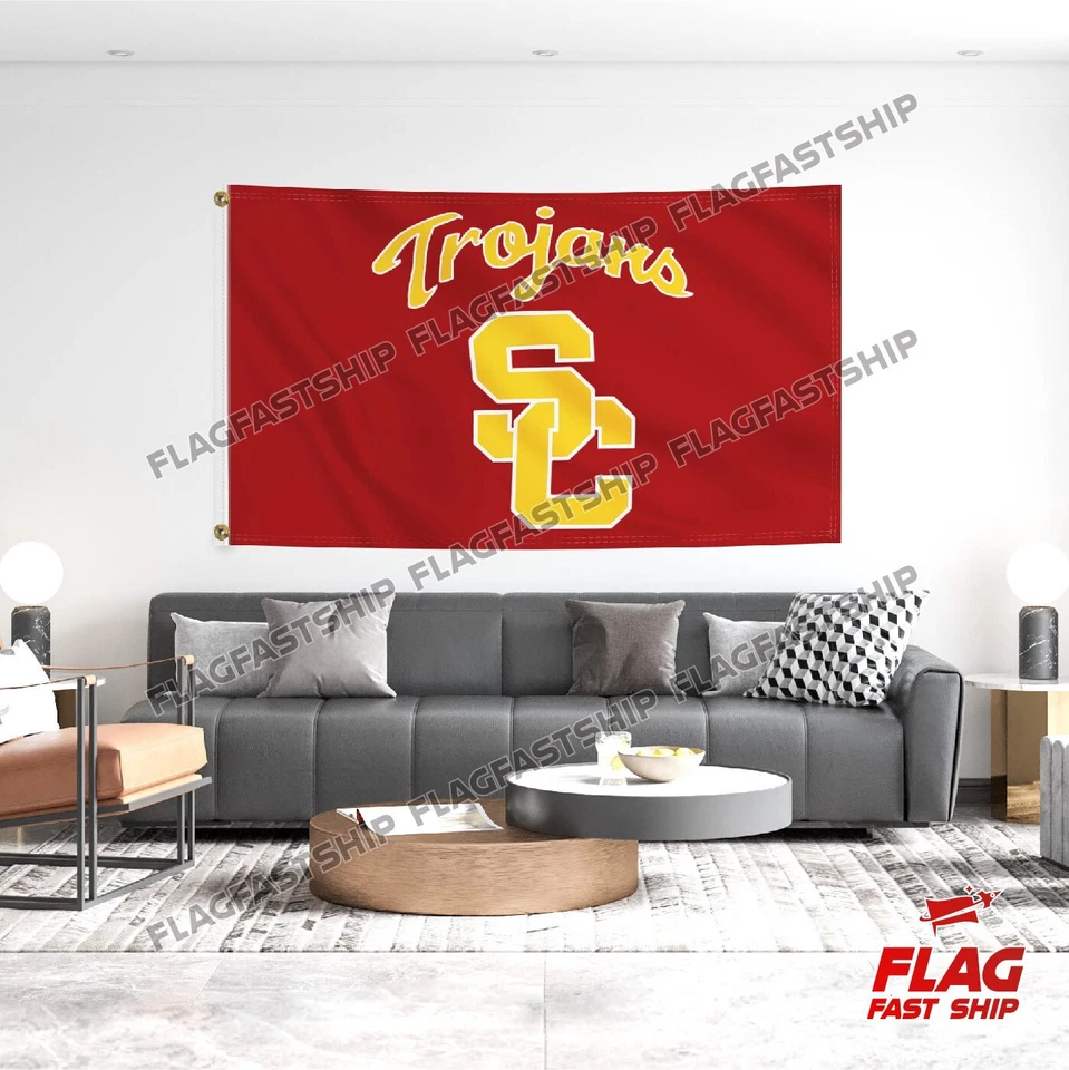 USC Trojans 3x5 ft Flag University of Southern California NCAA FREE Shipping - Image 2 of 4