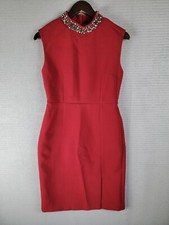 Miduo dress formal rubies gems applique size large casual cocktail VTG