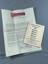 Manual de Colección La Misión Médica Católica y Carta Círculo Cruzado Azul