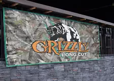 Grizzly Long Cut Camo Banner - 2.5ft x 5ft