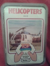 SCARCE VINTAGE DUBREQ TOP TRUMPS HELICOPTERS COMPLETE VGC