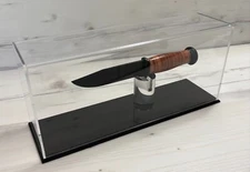 KaBar SHORT (3/4 size) Knife Display Case Acrylic Dome Covered Case Only