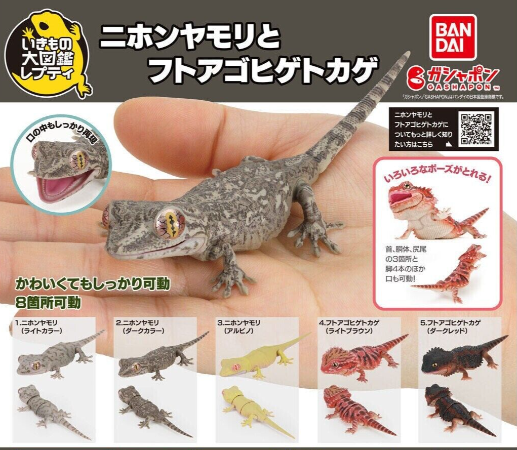 Creature Encyclopedia Japanese Gecko & Bearded Dragon Set of