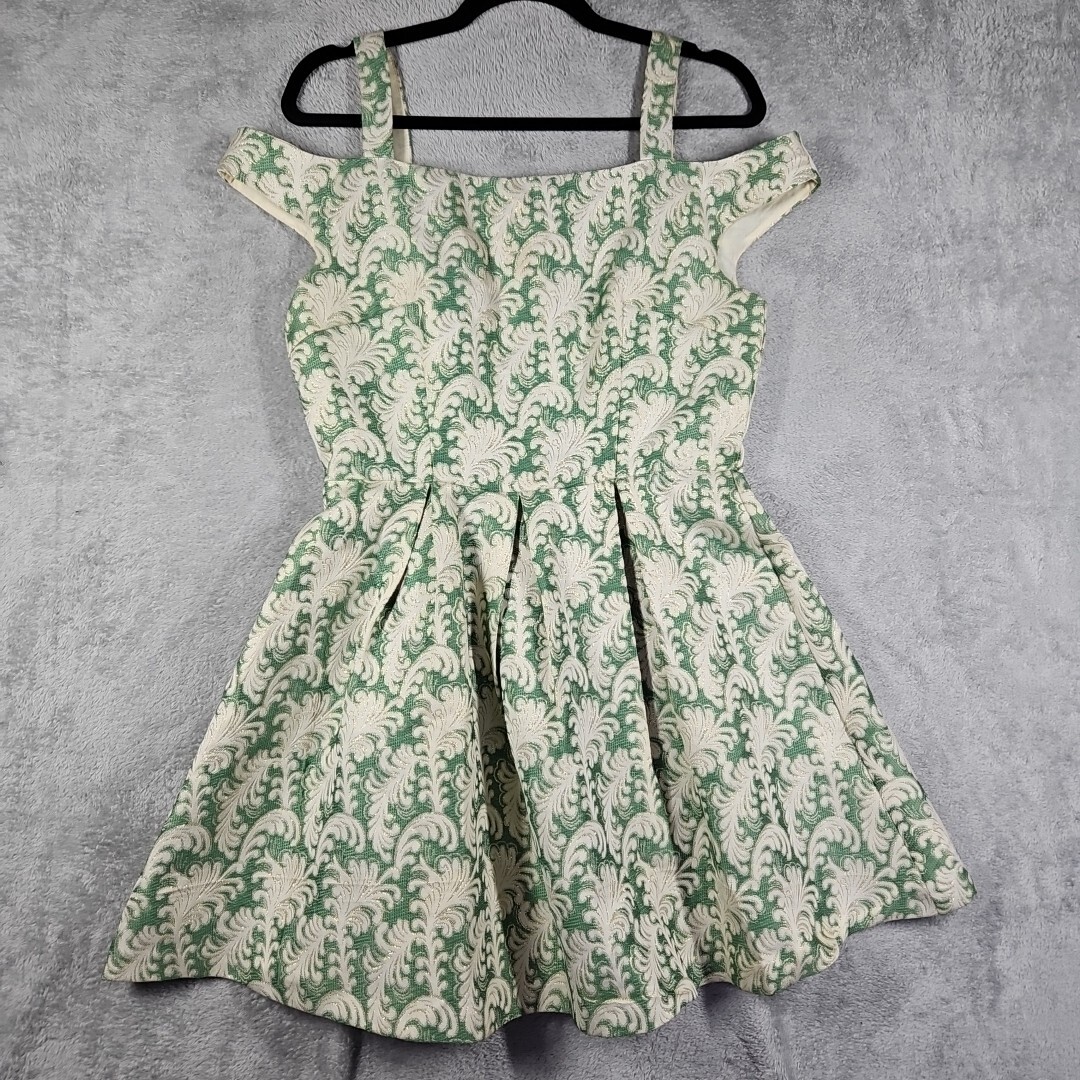 green emerald velvet dress SHIMMER IN GOLD MIDI DRESS  AKIRA