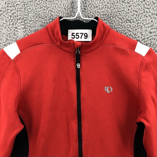 Pearl Izumi Bike Cycling Full Zip Jacket Women’s Size Medium Striped Red 5579 - Picture 2 of 10
