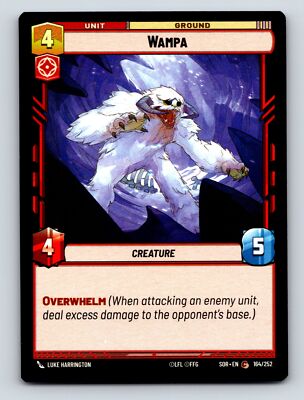 Aggression Wampa Creature Unit Ground Overwhelm Attack Power