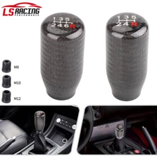 JDM Aluminum Manual Transmision Stick Shifter Carbon Fiber Shift Knob 5/6 Speed