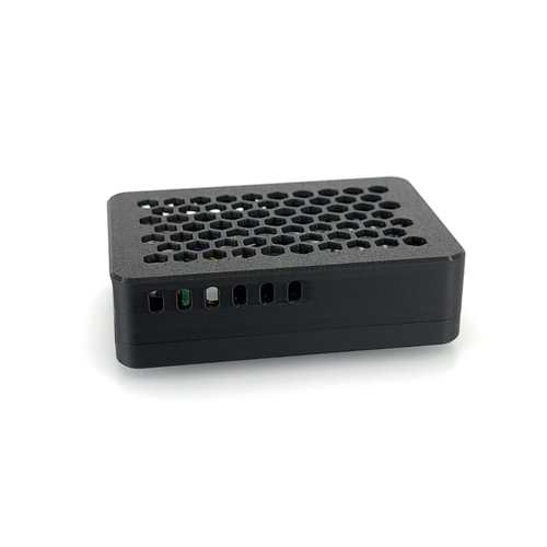 Raspberry Pi 5 Case, Custom 3D Printed with Silicone Bumper Pads, Black - Video 1 of 1