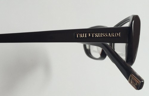 Trussardi TR12703 Brown Gorgeous Eyeglasses Frames Flexible Arms 53/16/140 New - Picture 2 of 5